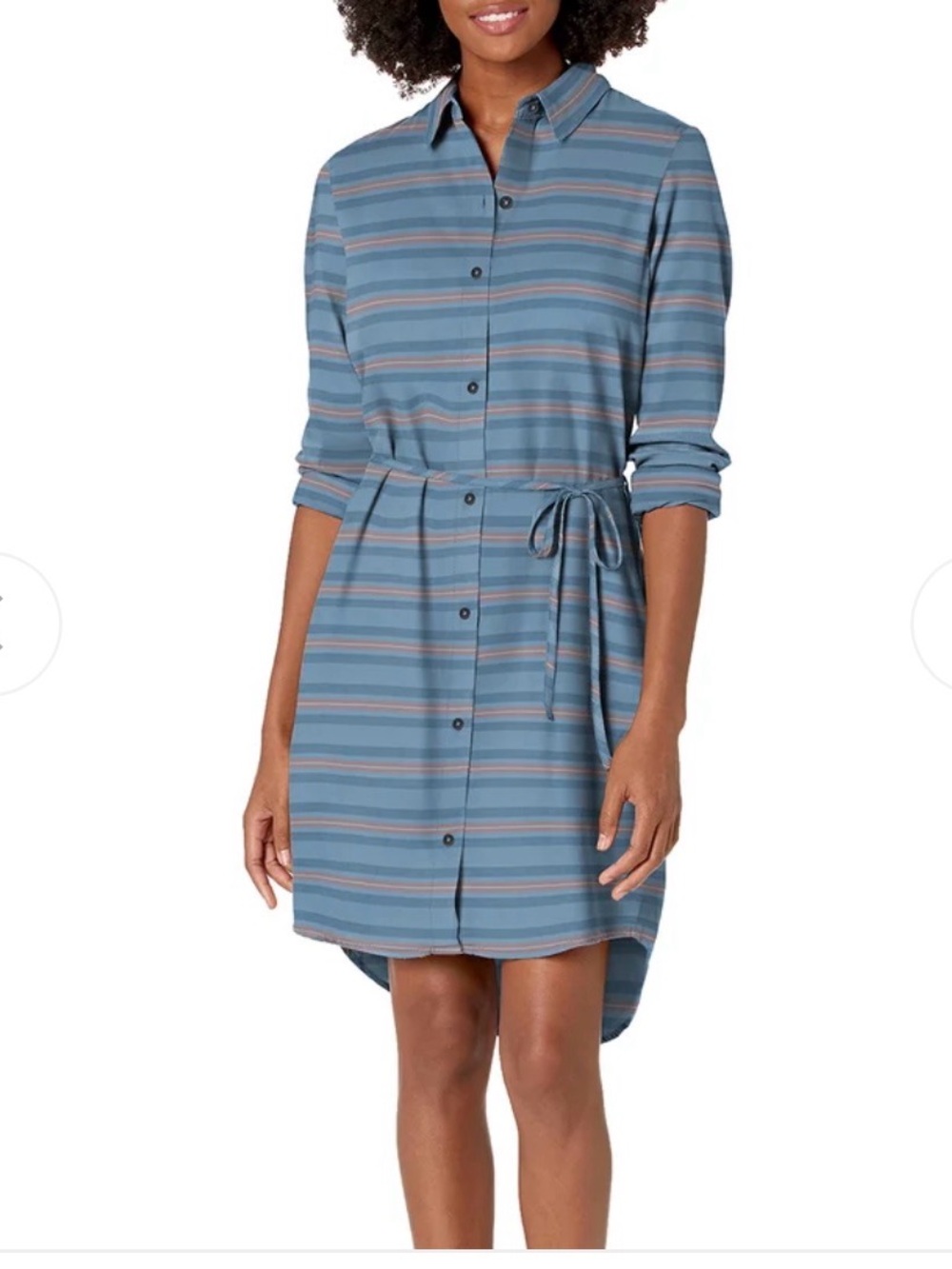 Carve Designs Aida Shirt Dress Women’s XS Button Up Blue Lake Stripes Casual